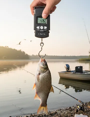 Cantar digital de pescuit ACTION, negru Negru