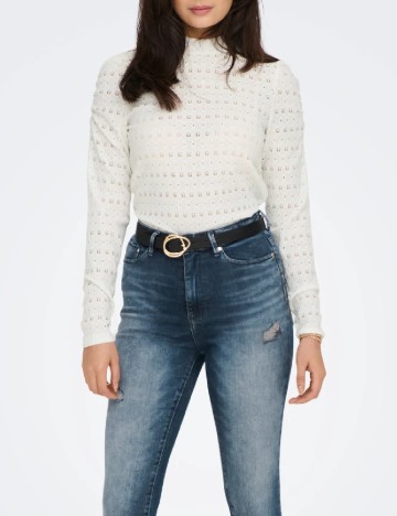 Bluza Only, alb