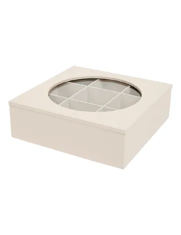 Cutie de depozitare pentru ceai ACTION, gri Gri