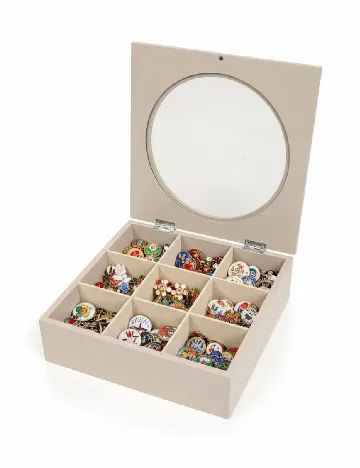 Cutie de depozitare pentru ceai ACTION, gri Gri