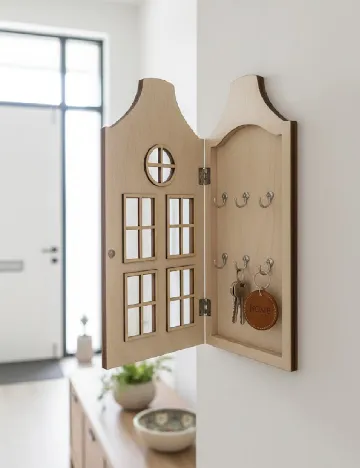 Dulap pentru chei ACTION, maro Maro