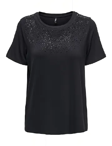 Tricou Only Carmakoma, negru Negru