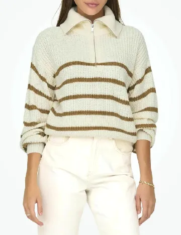 Pulover Jacqueline de Yong, crem Crem