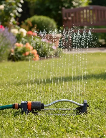 Aspersor gradina FERM, gri Negru