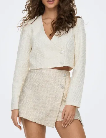 Sacou Only, ecru Alb