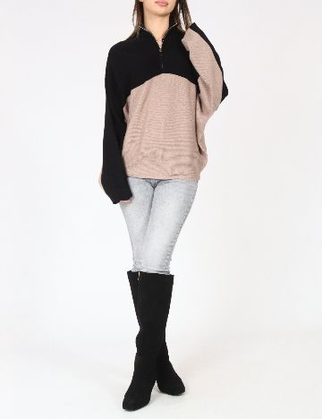 Bluza C&A, maro/negru