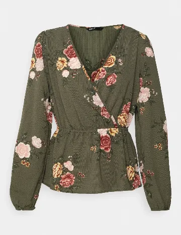 Bluza Only Carmakoma, verde Verde