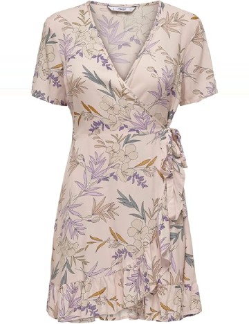 Rochie scurta Only Carmakoma, piersica