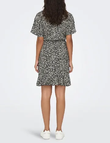 Rochie scurta Jacqueline de Yong, negru/alb