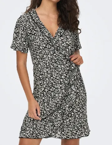 Rochie scurta Jacqueline de Yong, negru/alb