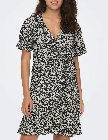 Rochie scurta Jacqueline de Yong, negru/alb