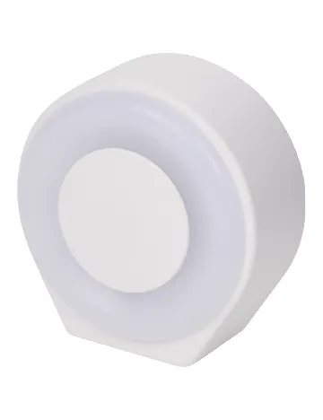 Incarcator USB cu functie de lumina de noapte ACTION, alb Alb