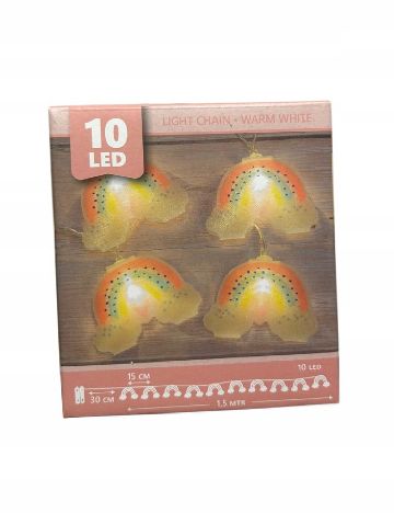 Ghirlanda luminoasa curcubeu, 10 LED Coen bakker deco, mix culori