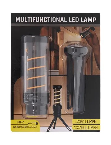 Lampa multifunctionala cu LED ACTION, mix culori Negru