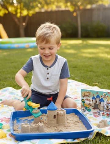 Set modelare nisip Toi-Toys, mix culori