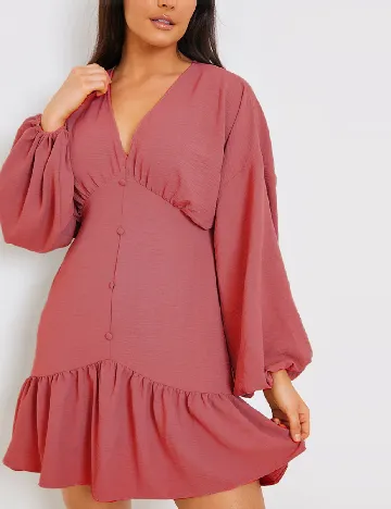 Rochie scurta Only Carmakoma, roz Roz