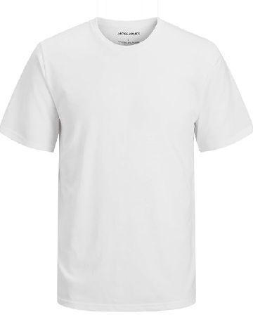 Pijama Jack&Jones, alb/verde