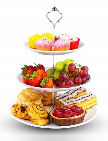 Platou etajat Excellent Houseware, alb