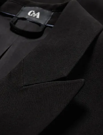 Sacou C&A Plus Size, negru Negru