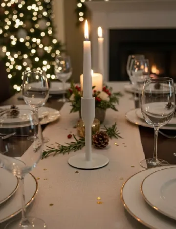 Suport lumanare Zd Trading, bej Crem