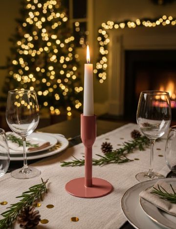 Suport lumanare Zd Trading, roz