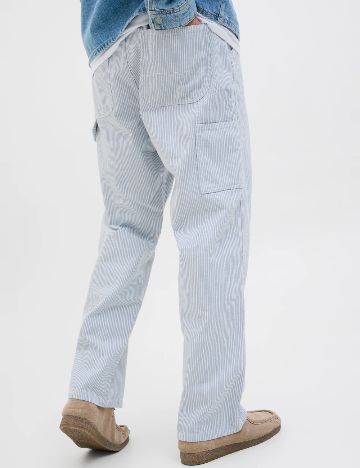 Pantaloni Jack&Jones, albastru/alb