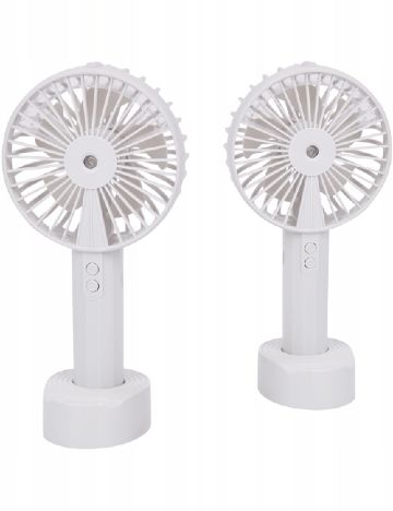 Ventilator portabil cu funcție de pulverizare, alb