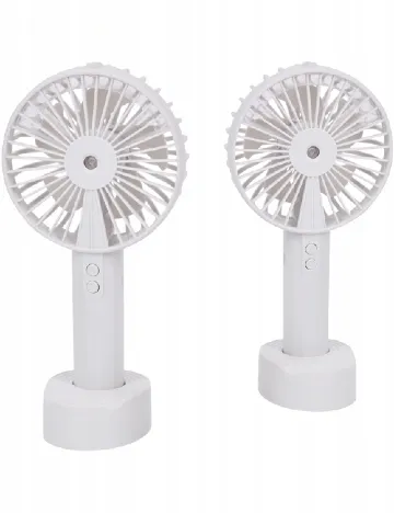 Ventilator portabil cu funcție de pulverizare, alb