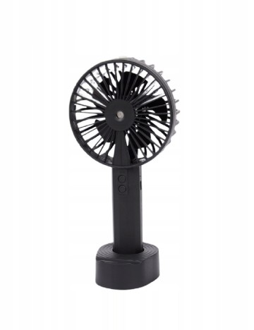 Ventilator portabil cu funcție de pulverizare, negru