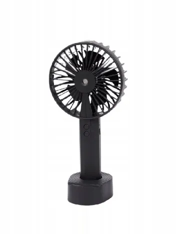 Ventilator portabil cu funcție de pulverizare, negru