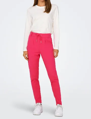 Pantaloni Only, roz Roz