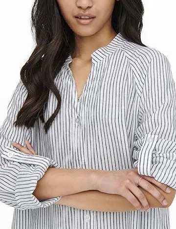 Rochie medie Only, gri/alb Gri