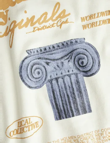 Tricou Jack&Jones, crem Crem