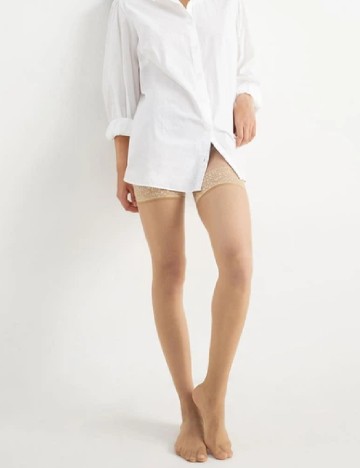 Ciorapi 15 den C&A, crem