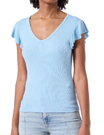 Tricou Only, bleu Albastru