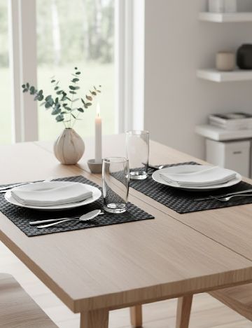 Set servetele de masa 2 bucati Zd Trading, negru