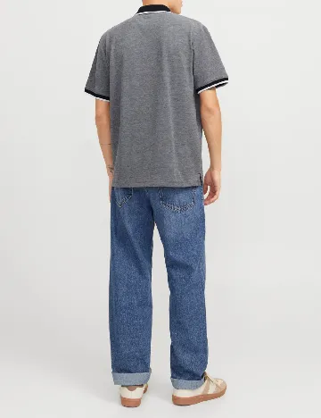 Tricou Jack&Jones, bleumarin/alb Albastru