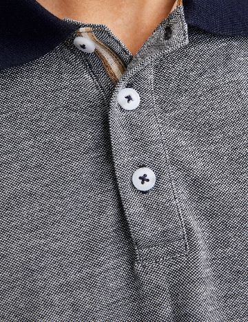 Tricou Jack&Jones, bleumarin/alb