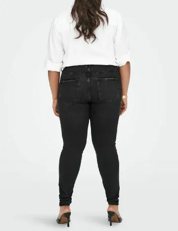 Blugi Only Carmakoma, negru Negru