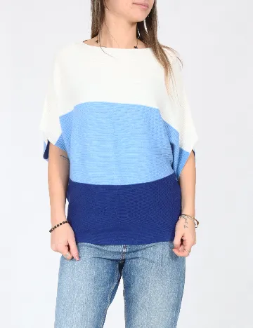 Bluza C&A, alb/albastru Albastru