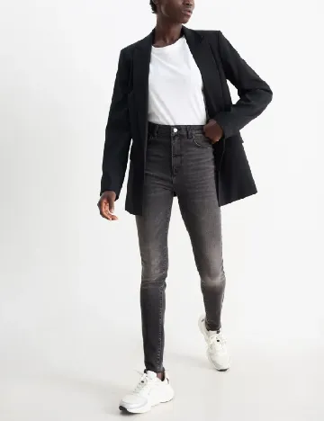 Blugi C&A, gri inchis Gri