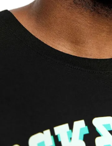 Tricou Jack&Jones Plus Size Men, negru Negru