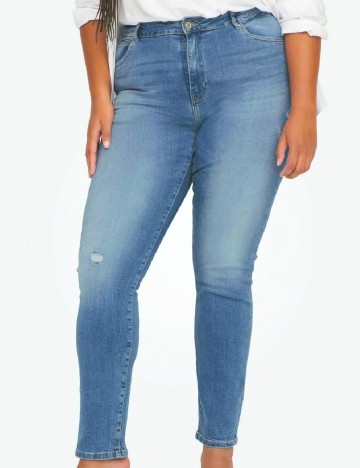 Blugi Only Carmakoma, albastru