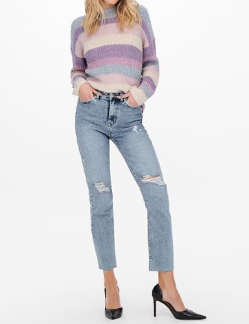 Blugi Only Carmakoma, albastru