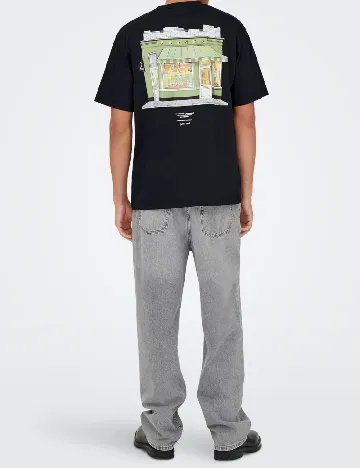 Tricou Only, negru Negru