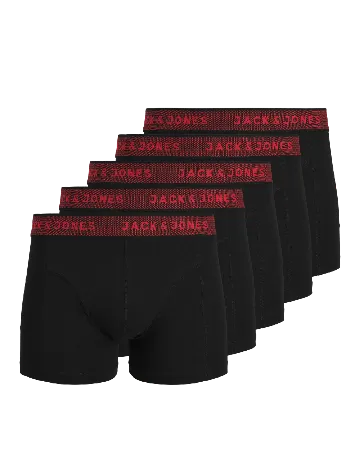 Set Boxeri 5 perechi Jack&Jones, negru
