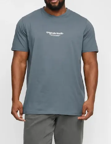 Tricou Jack&Jones Plus Size Men, albastru Albastru