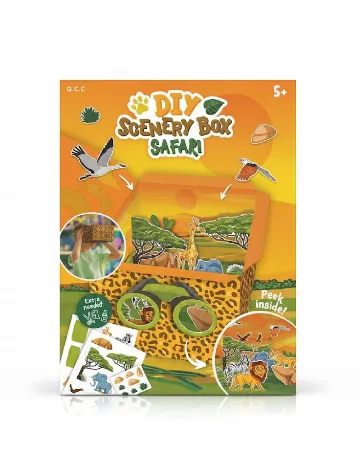 Set de lucru manual cu Peisaje Safari AVEC, animal print