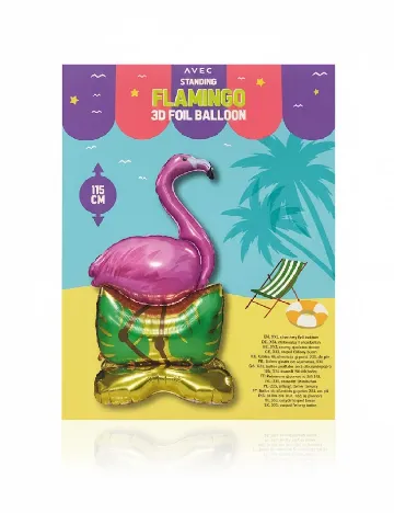 Balon XXL cu flamingo AVEC, mix culori