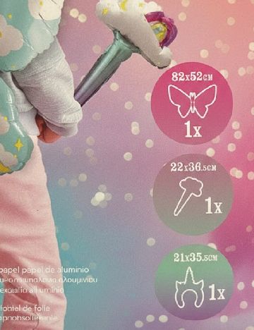 Set baloane unicorn 3 bucati AVEC, mix culori